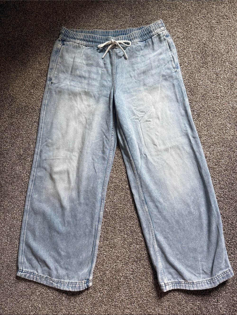 H&M Light Blue Drawstring Jeans